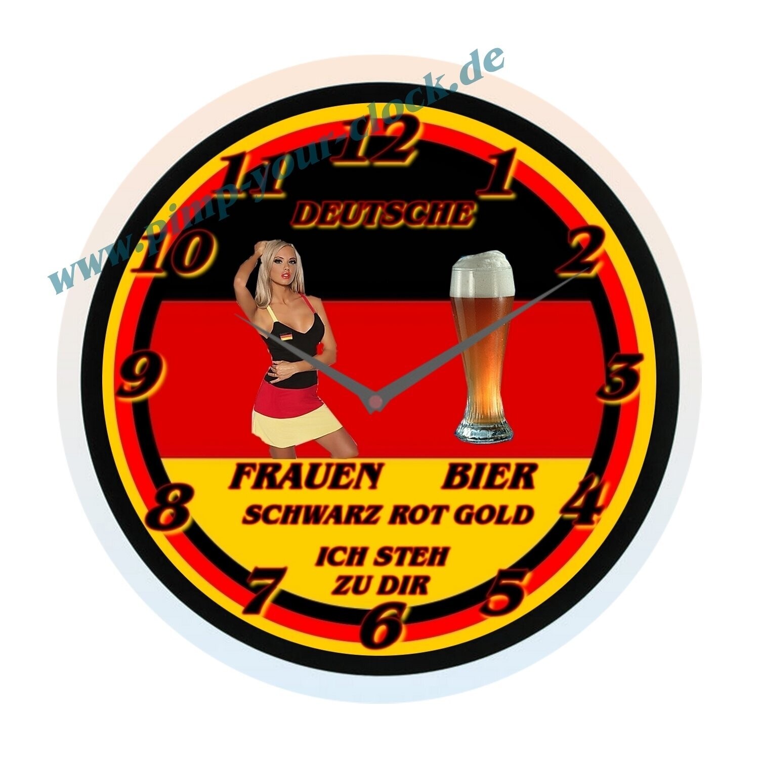 Wanduhr Deutsche Frauen Deutsches Bier.....