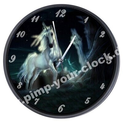 Wanduhr  Einhorn