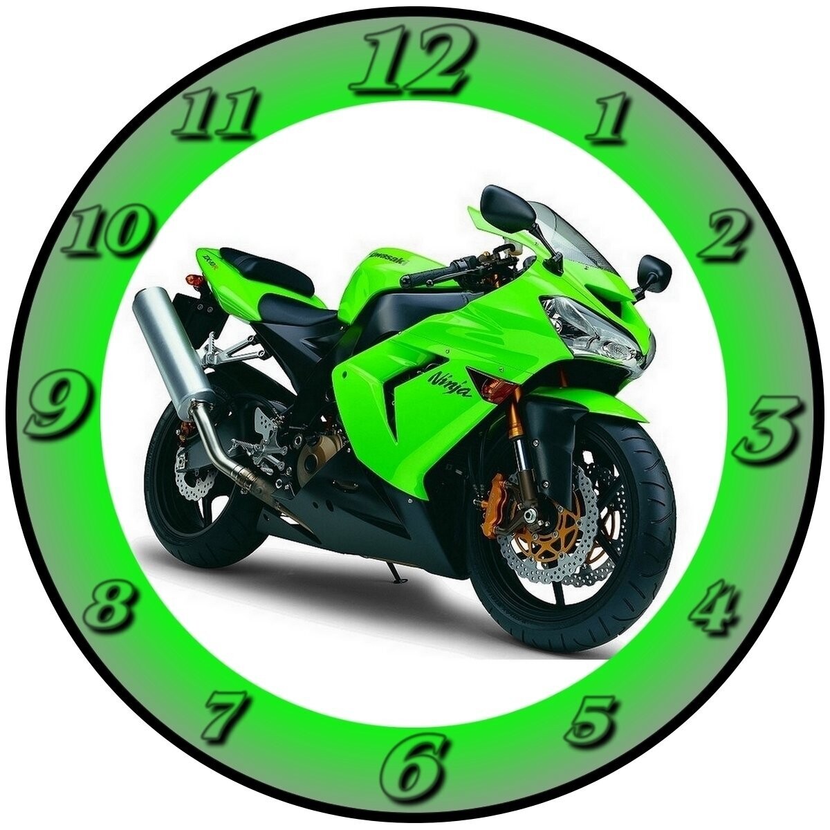 individuelle Wanduhr Bike - Motorrad