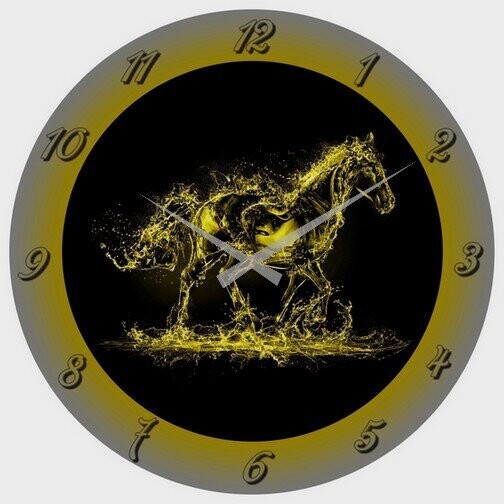 Wanduhr Tier -  Pferd - Horse