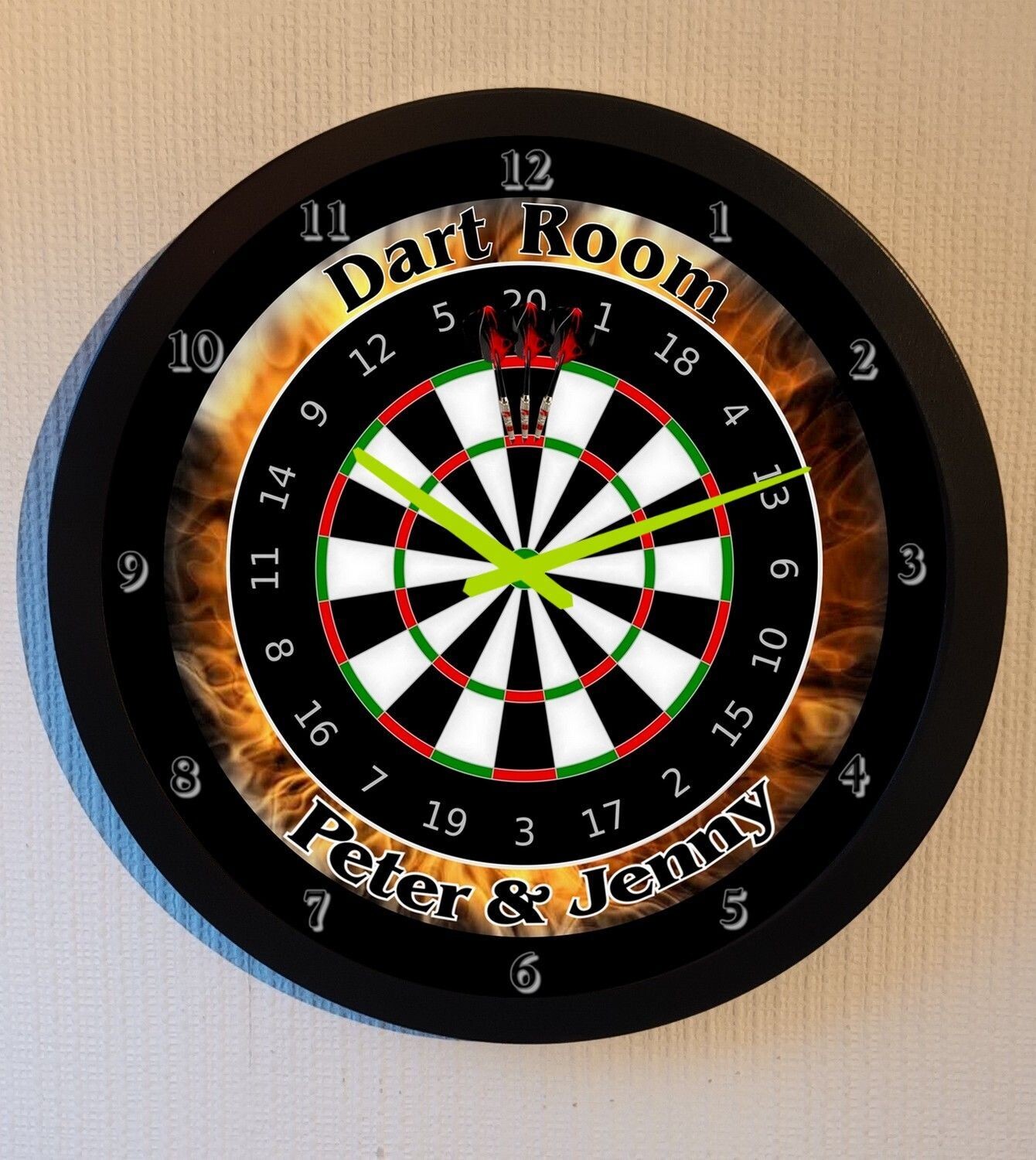 Angebot des Monat Dart Wanduhr XXXL  40cm Wanduhr