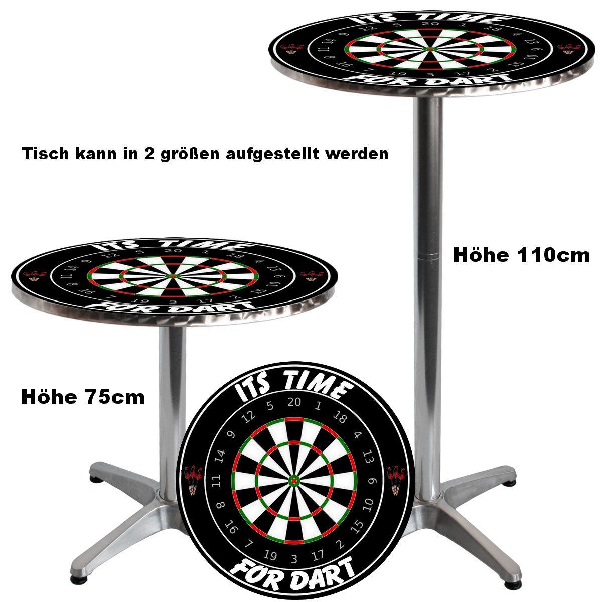 Darttisch - Standard Stehtisch bzw. Bistrotische Dart Softdart - Stelldart