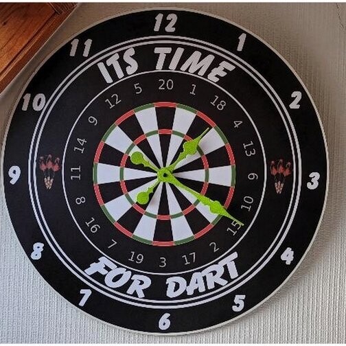 Angebot des Monat Dart Wanduhr XXXXL Mega 60cm Wanduhr
