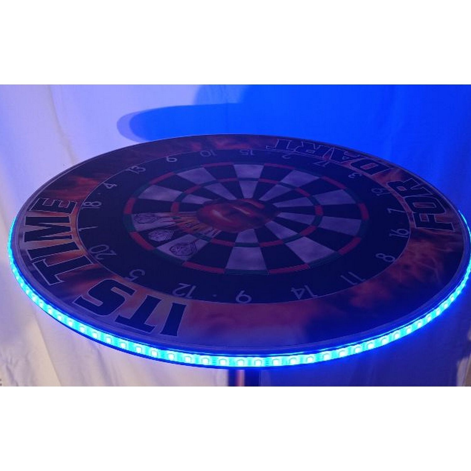 Standard Stehtisch bzw. Bistrotische Dart Softdart - Stelldart mit LED Beleuchtung