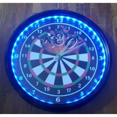 Angebot Dart Wanduhr XXXL 50cm Wanduhr mit LED Beleuchtung Angebot Dart Wanduhr XXXL 50cm Wanduhr mit LED Beleuchtung