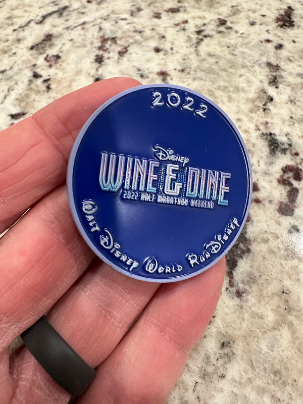 Unofficial RunDisney Wine And Dine Weekend Challenge/commemorative Coin 