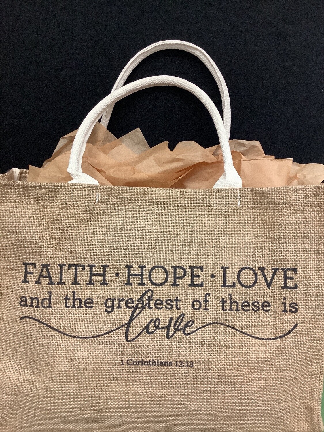 Faith, Hope & Love Tote Bag