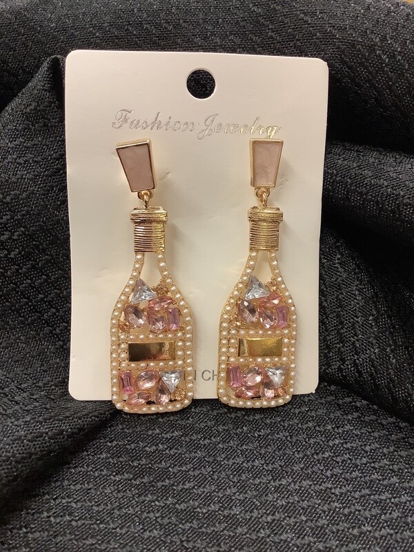 Champagne Bottle Earrings