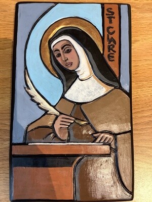 St Clare With Pen