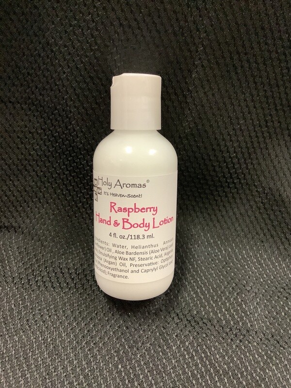 Hemp Lotion Raspberry Raspberry Hand & Body Lotion 4 oz