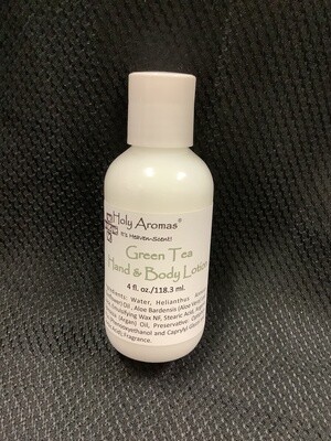 Green Tea Hand And Body Lotion 4oz