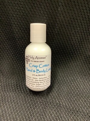 Crisp Cotton Hand &amp; Body Lotion 2 oz