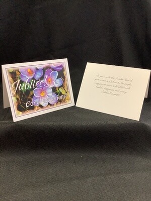 Jubilee Card - JU FL SS 004