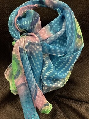 Big Blue Bubbles Scarf