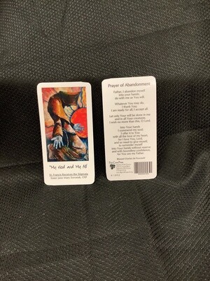 Prayer Of Abandonment Bookmark