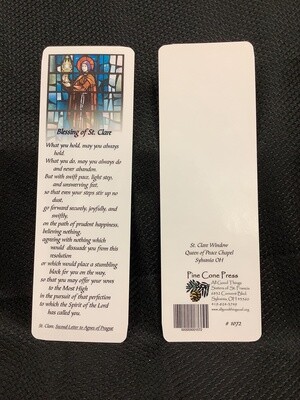 St. Clare Bookmark