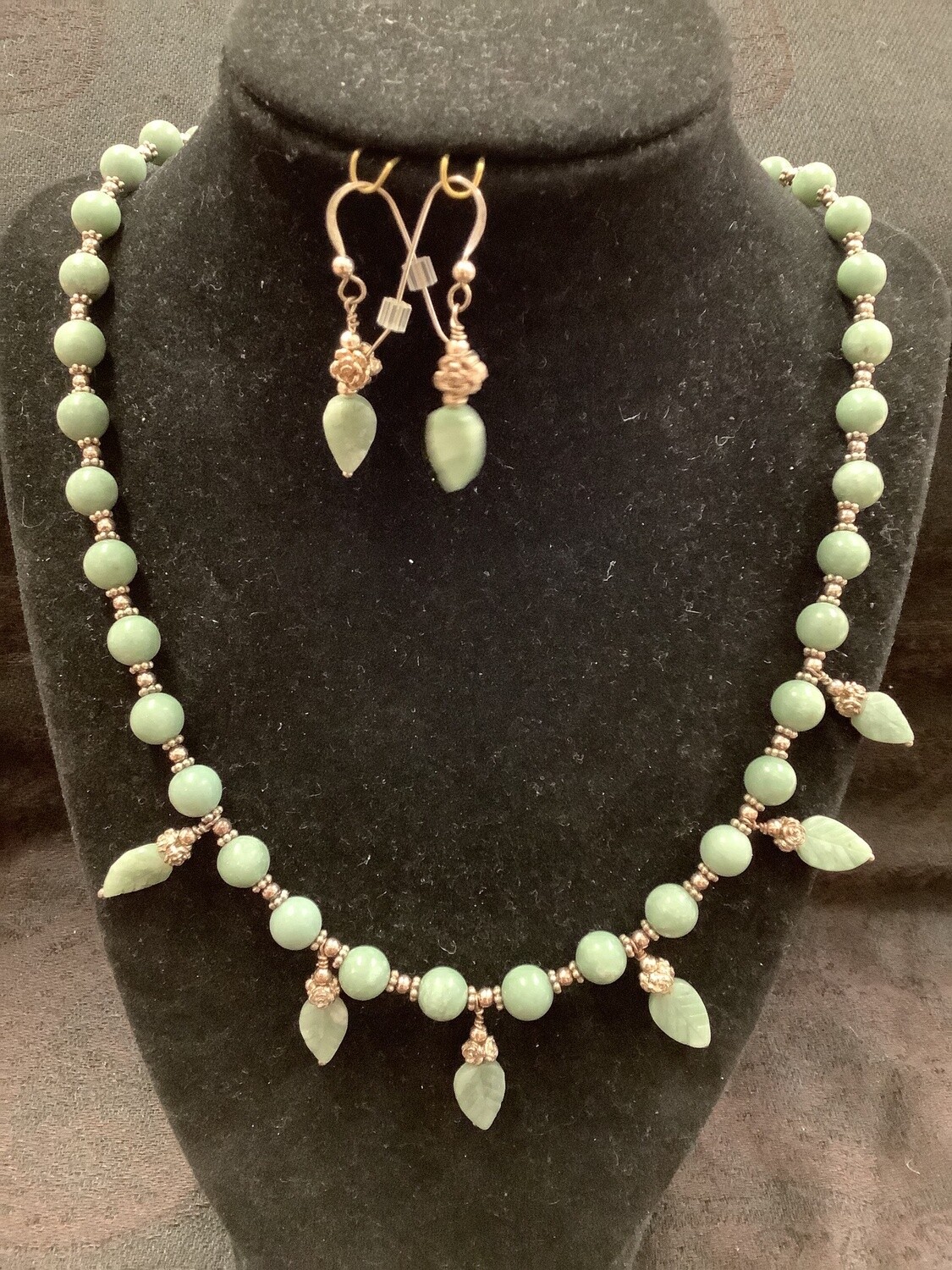 Nephrite Jade Necklace (Sterling Silver)
