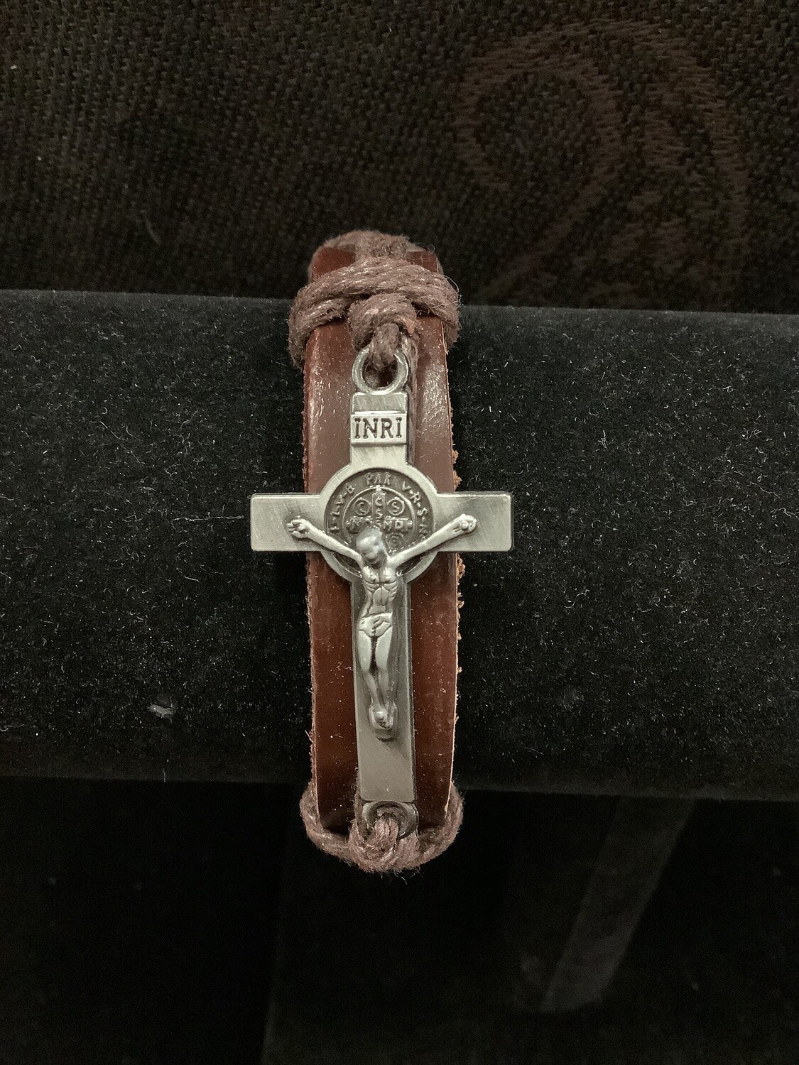 Bndt Crucfx Leather Bracelet