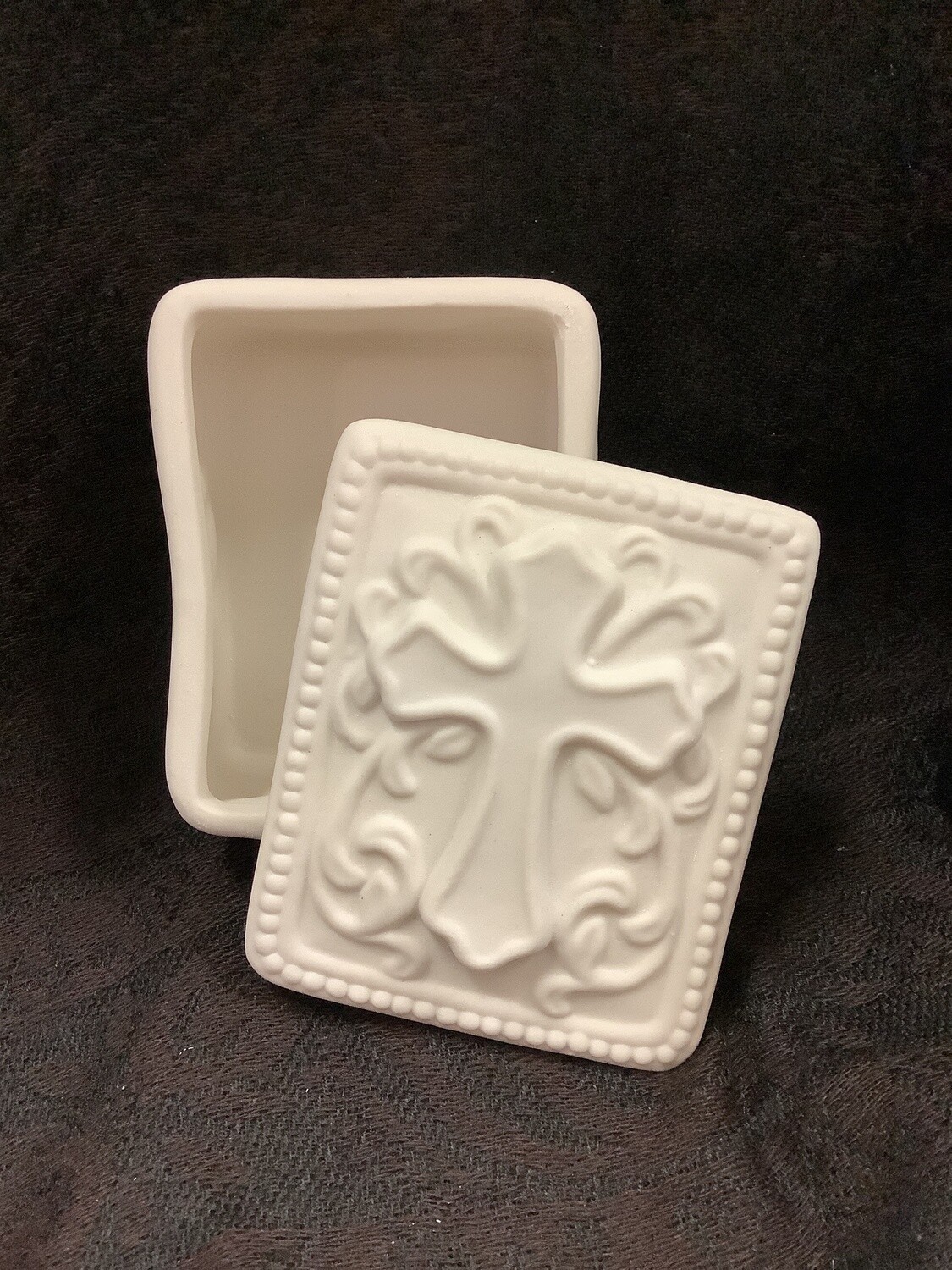 Square Porcelain Rosary Box