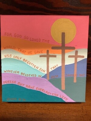 "For God So Loved.." Canvas Art