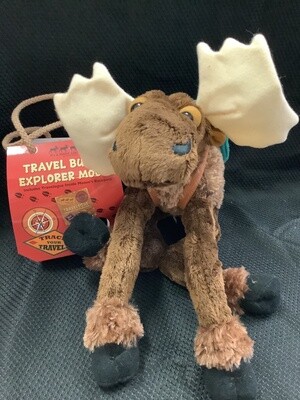 Travel Buddy Explorer Moose Plush