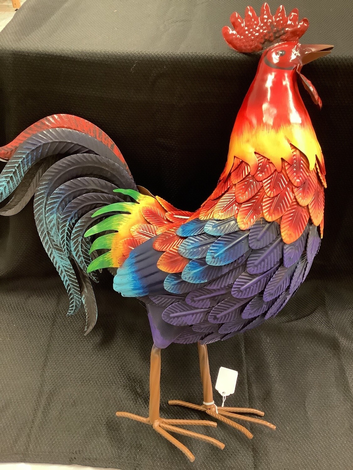 Red Rooster Metal Garden Art