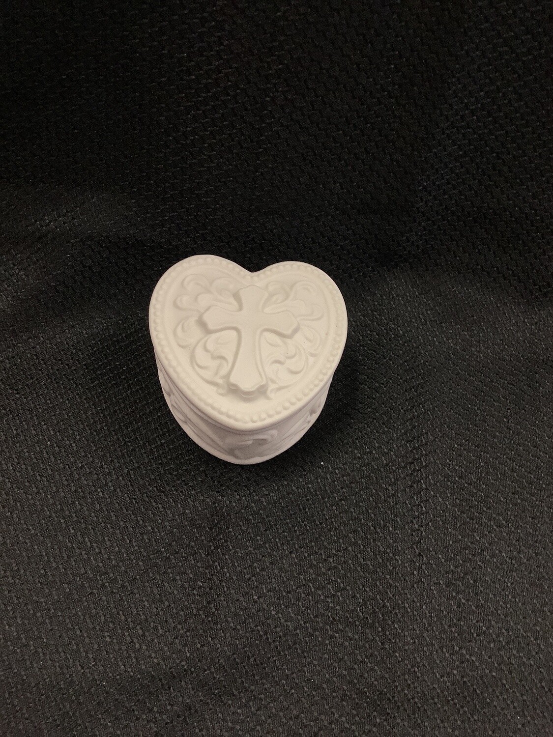 Heart Porcelain Rosary Box