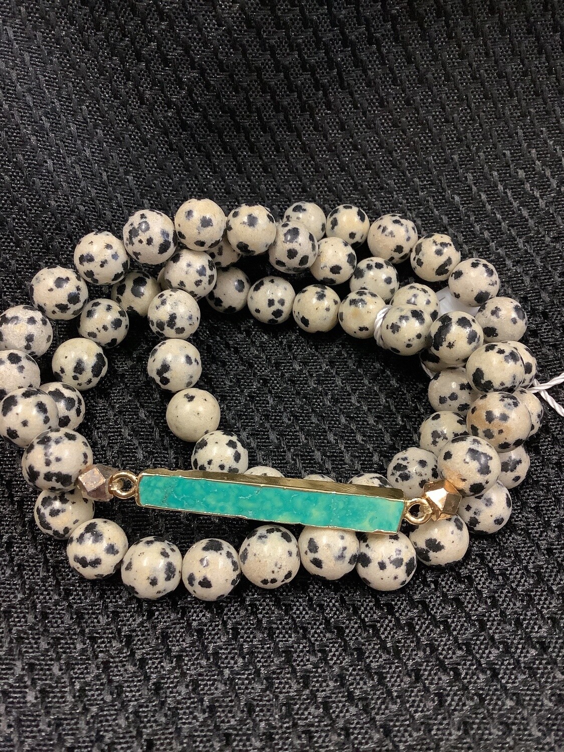 Spotted Turquoise Bar Necklace