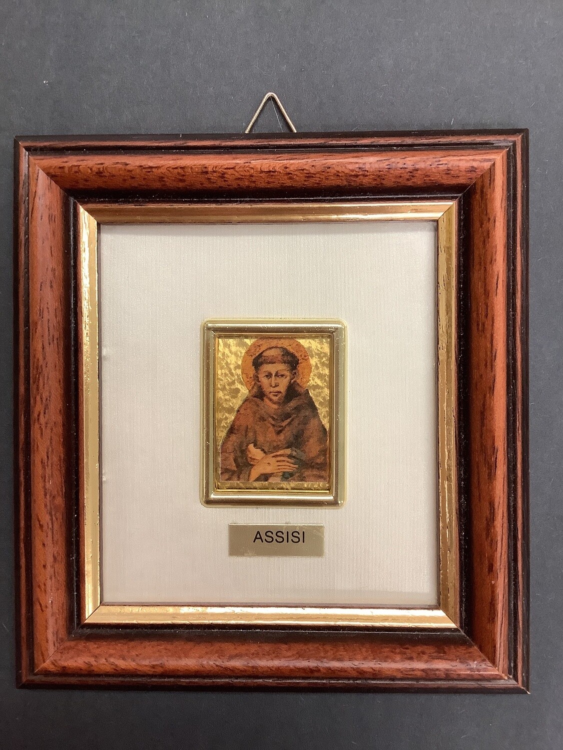 Vintage Framed St. Francis Icon