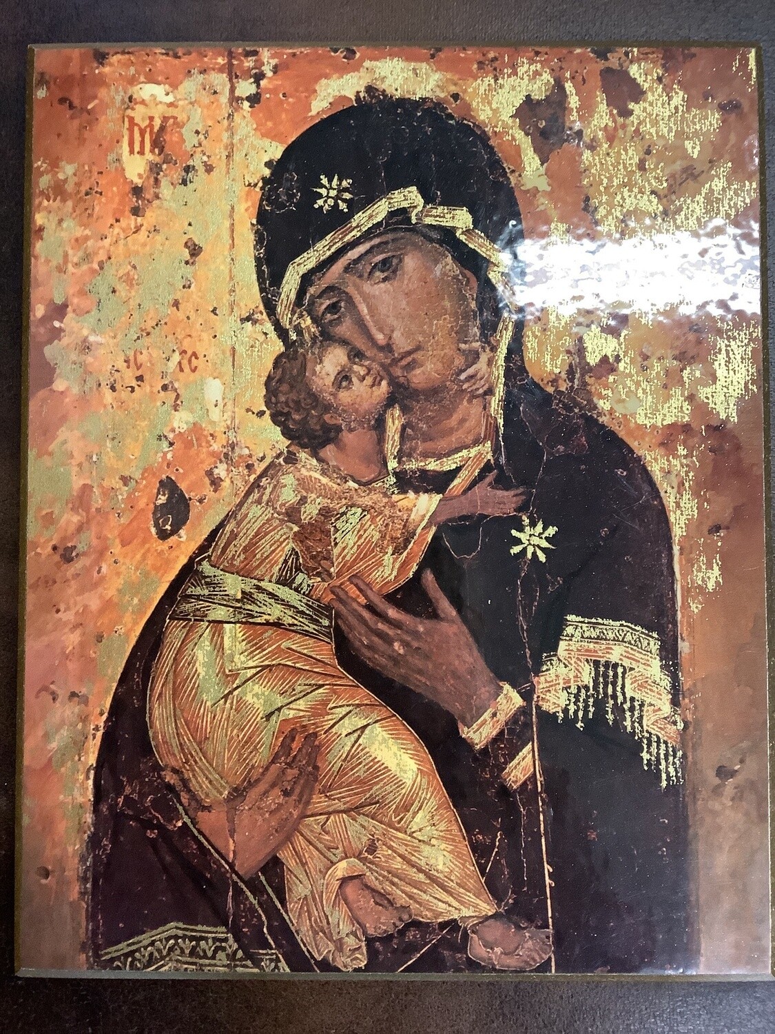 Vintage Madonna and Child Icon