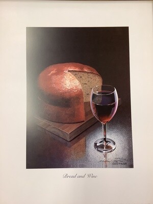 Michael Goettner Bread and Wine Print (not framed)