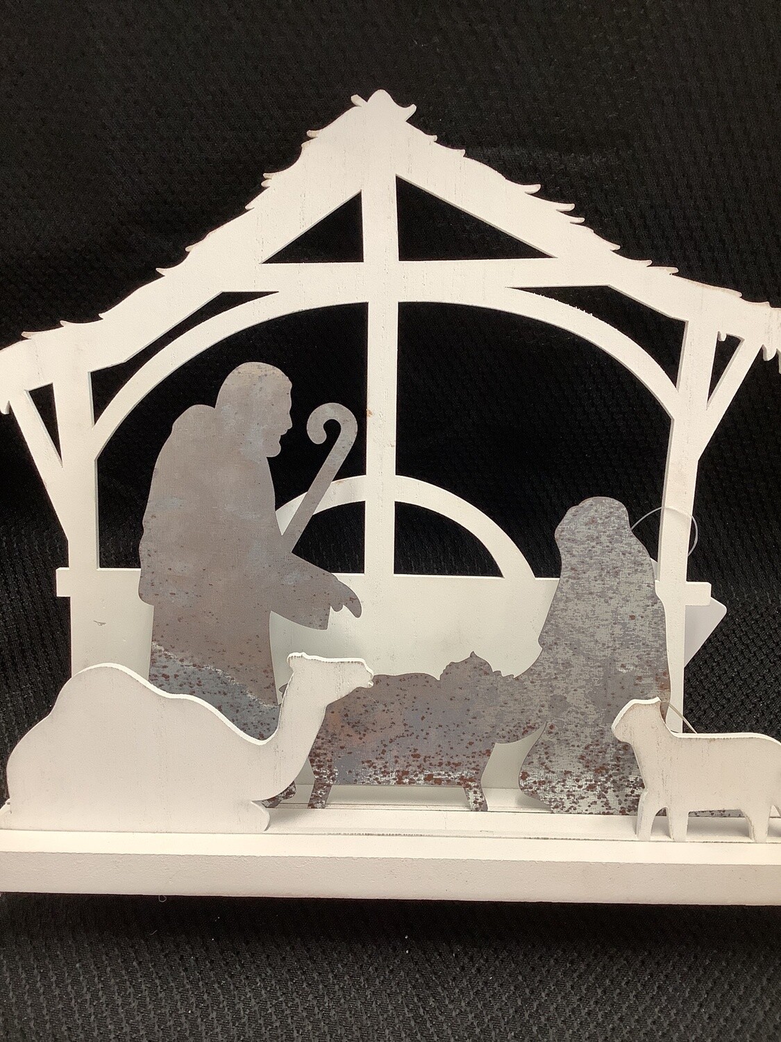 LED Wood and Metal Nativity