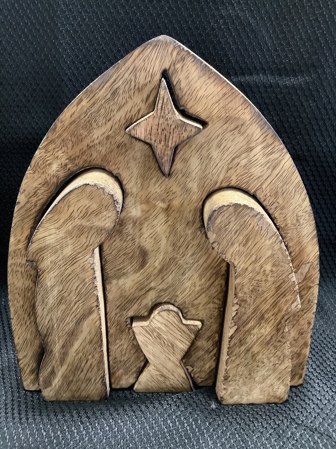 Silhouette Wood Nested Triptych