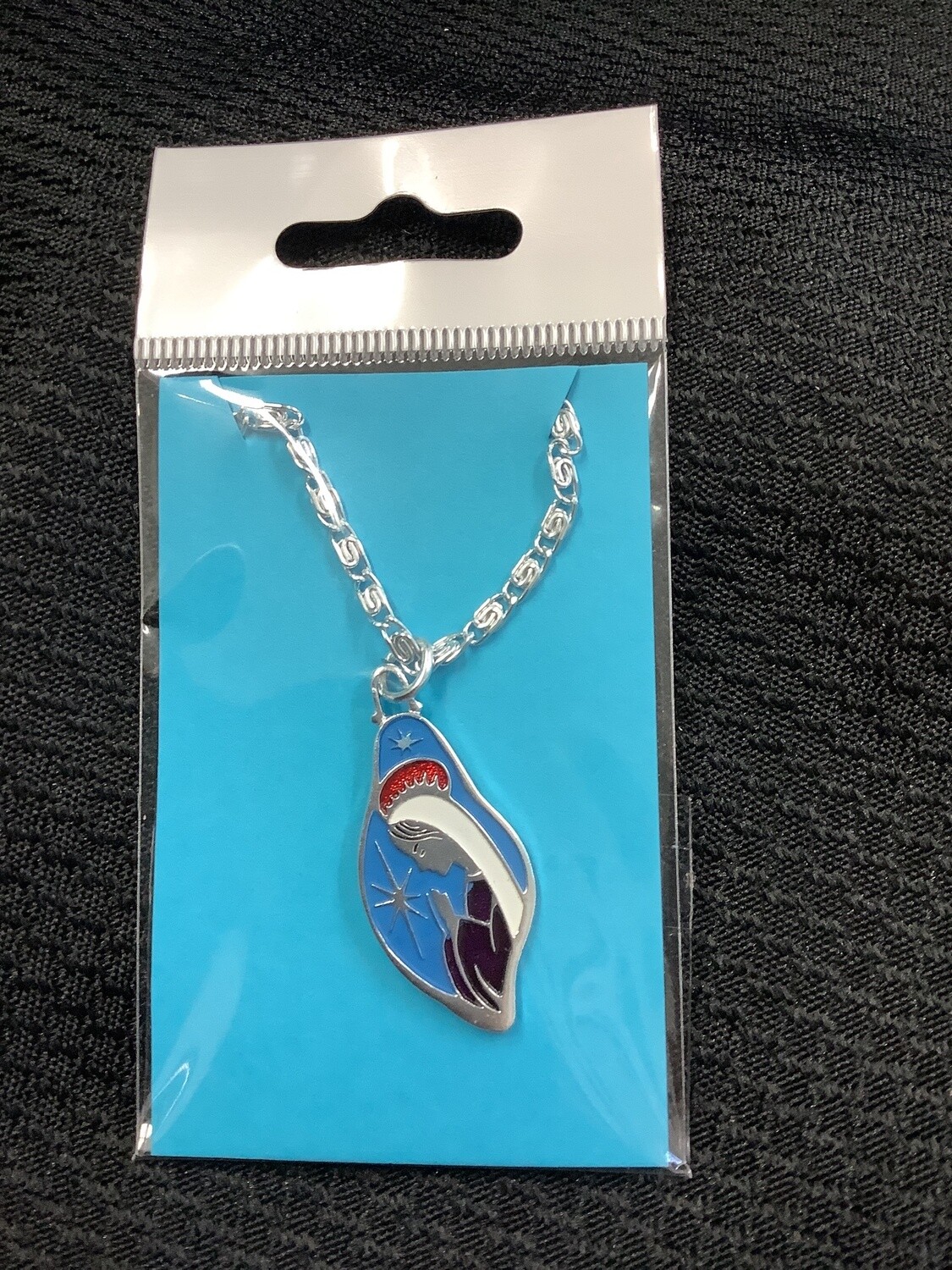 Vintage Virgin Mary Pendant Necklace