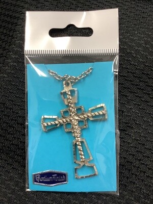 Vintage Stylized Cross Pendant Necklace I