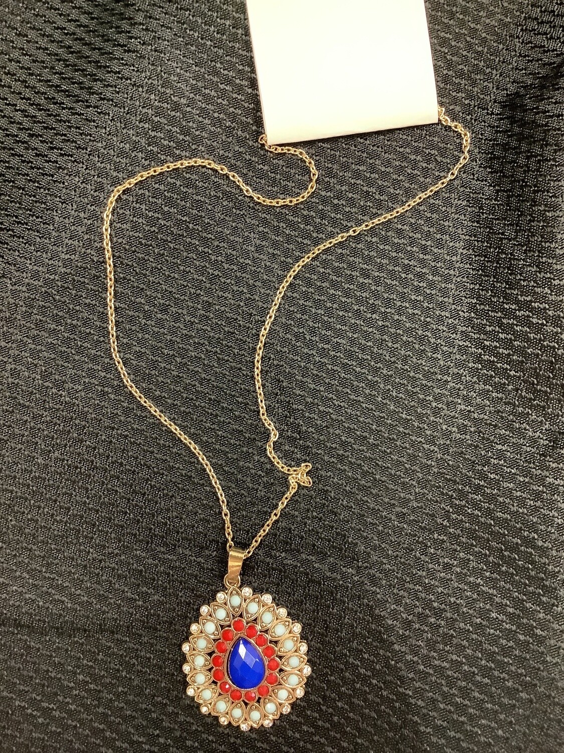 Multi-Beaded Necklace in Gold