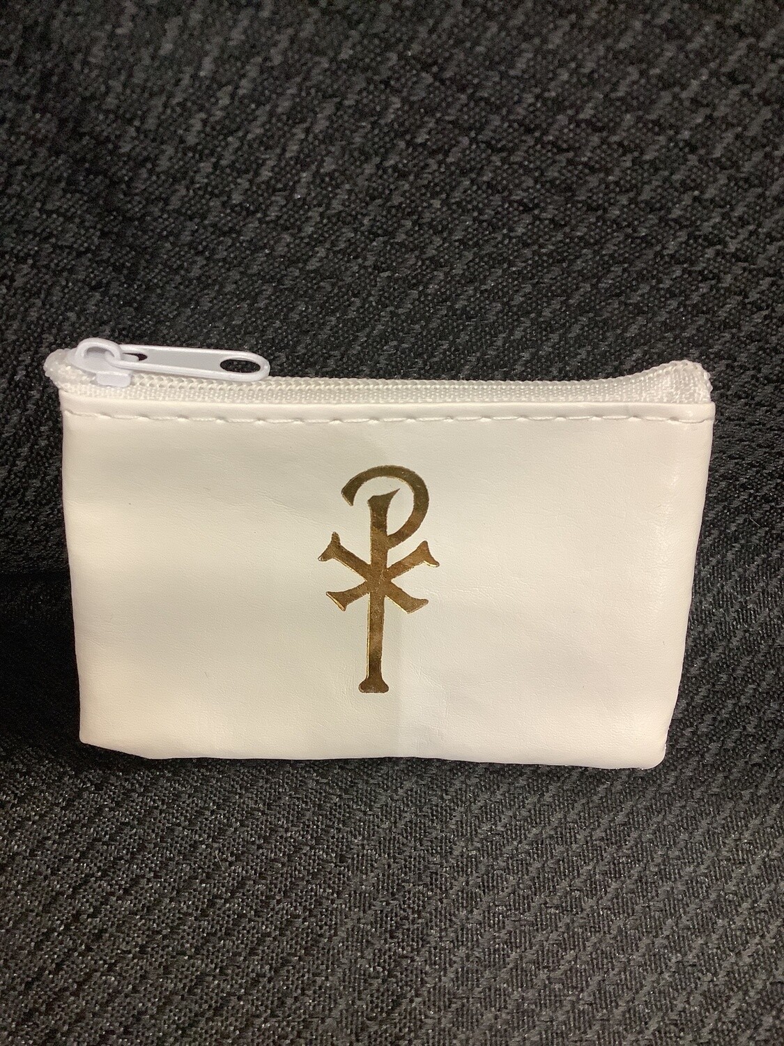 Zip Rosary Case, Colour: White