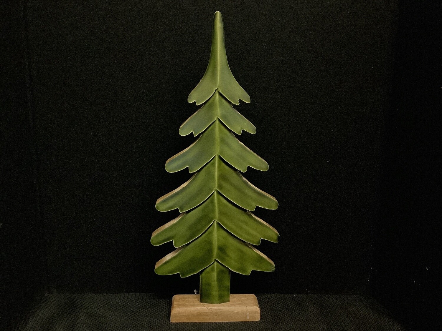 Green Enamel Wooden Tree