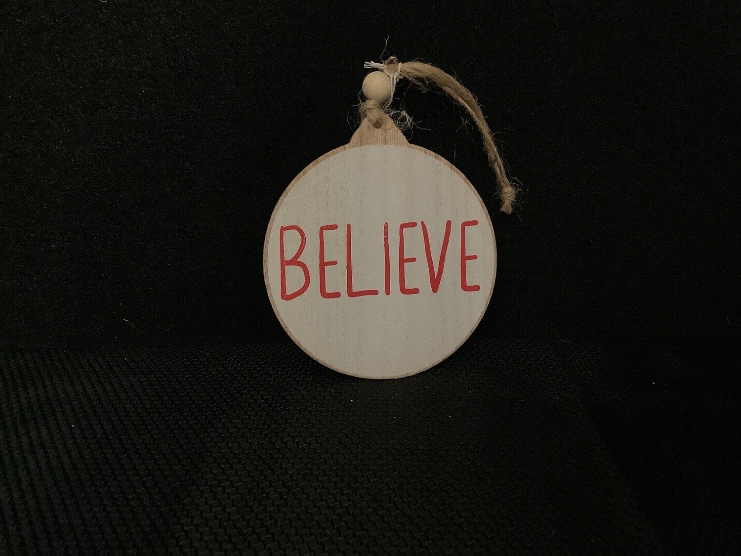Believe Wooden Ornament