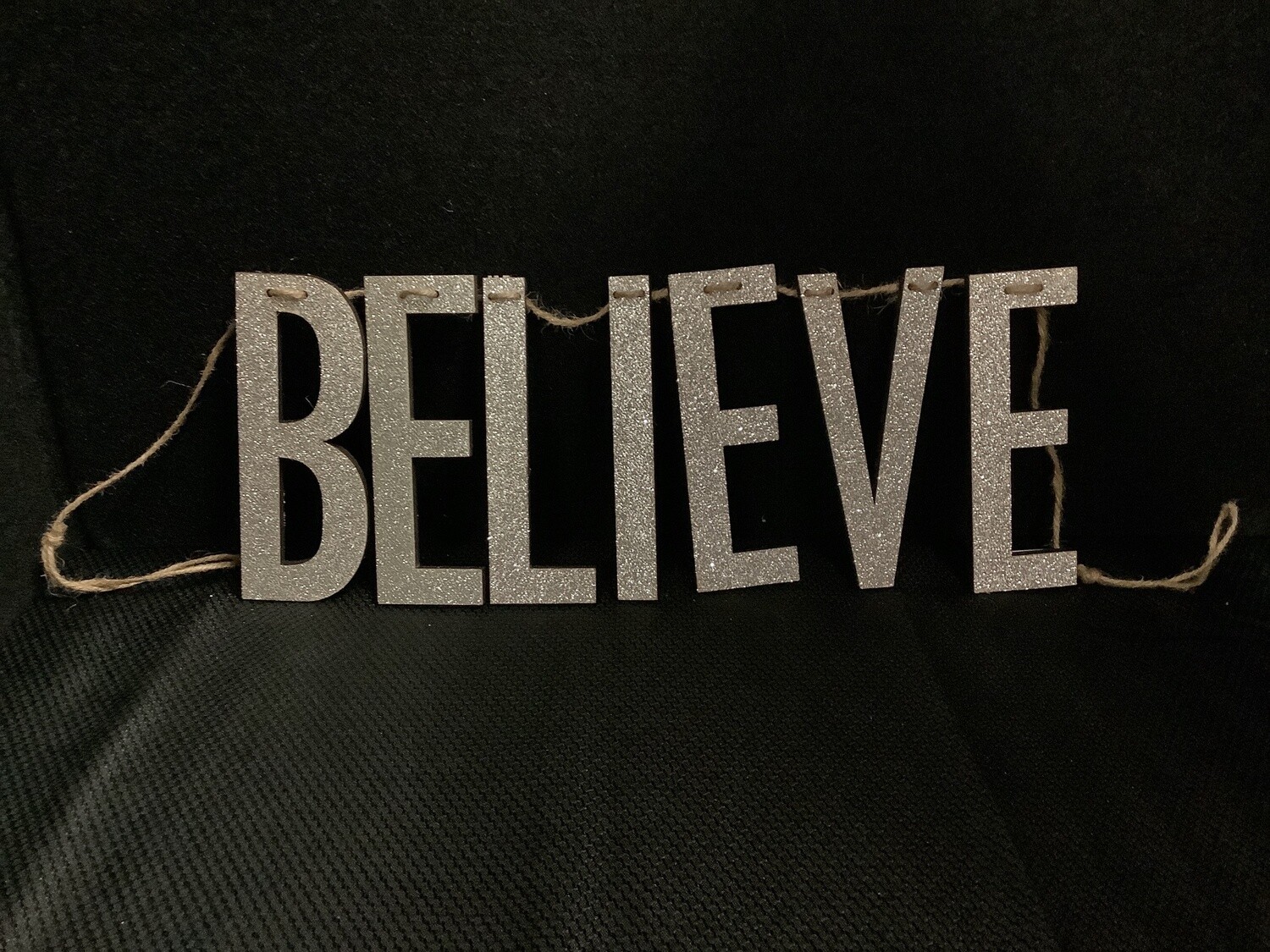Believe Silver Garland