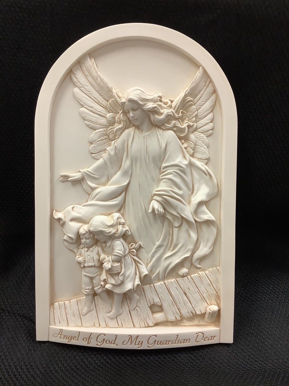 Guardian Angel Plaque - White