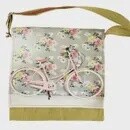 Floral Bicycle Messenger Bag