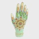 Hand-Painted Green Hand