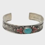 Silver Turquoise Cuff Bracelet