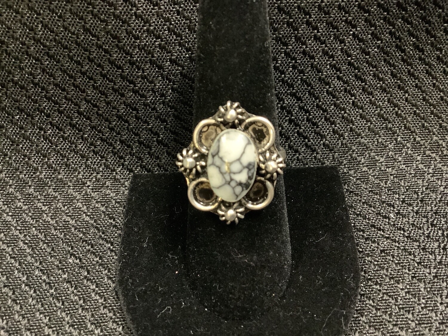 Flower Moon Silver Ring