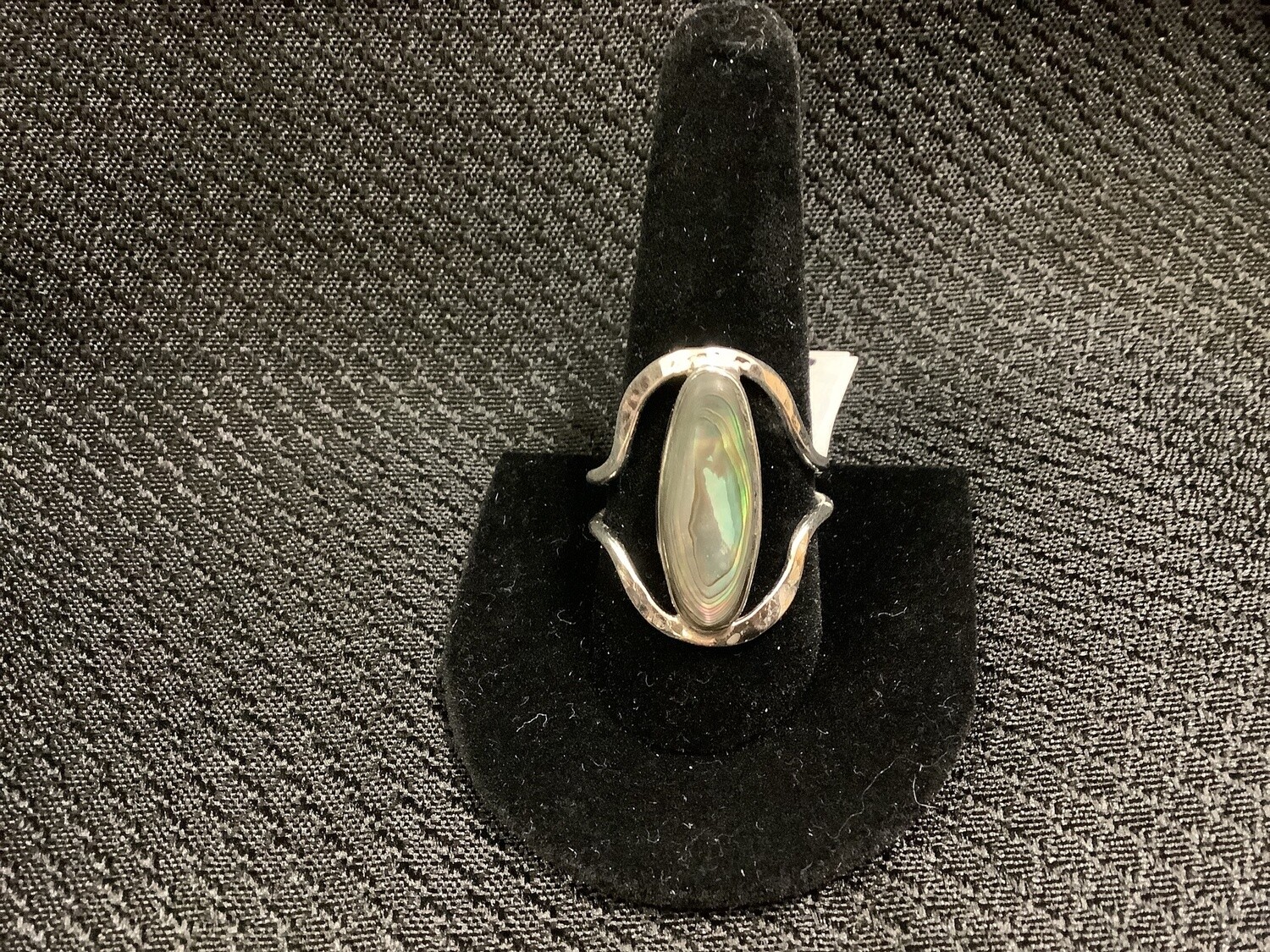 Inlay Blue Pacific Abalone Ring