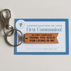 First Communion Key Chain
