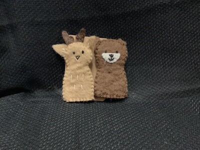 Reindeer & Bear Finger Puppets