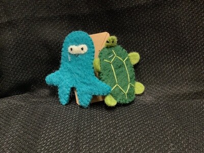 Turtle & Octopus Finger Puppets