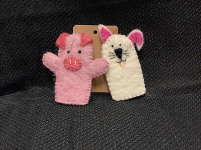 Rabbit & Pig Finger Puppets